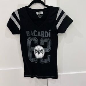 Bicardi branded black tee